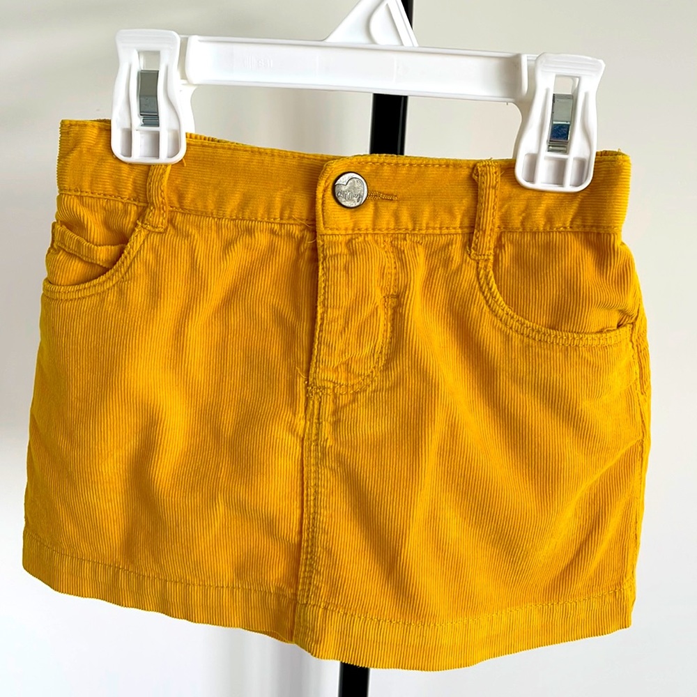 Old Navy Bright Yellow Corduroy Skirt, 2T